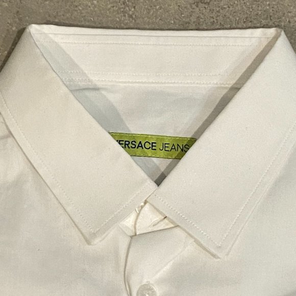 VERSACE JEANS COUTURELOGO-EMBROIDERED SHIRT!!